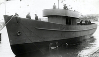 Sjøsettingen i 1939. Foto: Stavanger Byarkiv.